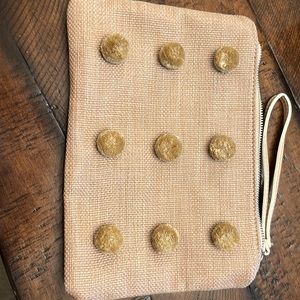 Street Level Wristlet Purse BoHo Pom Pom purse fashion wristlet unique details